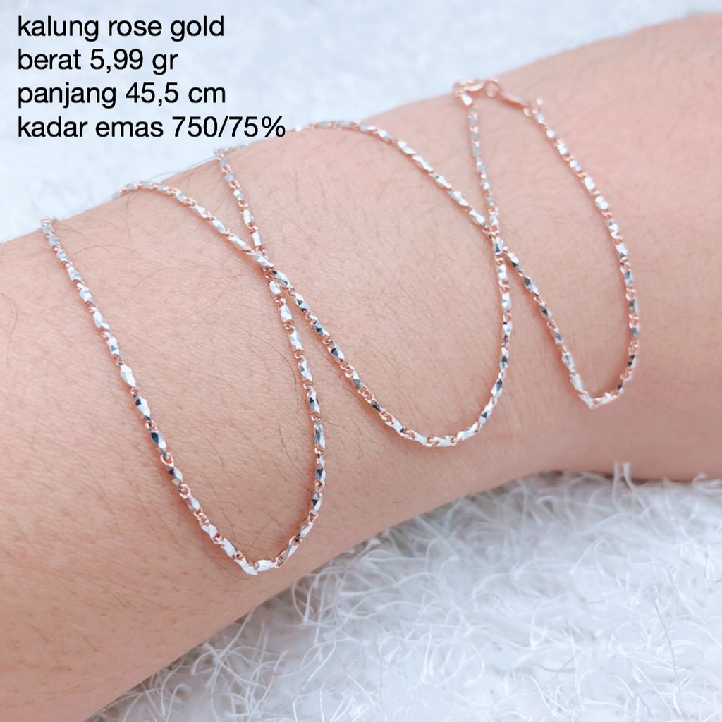 kalung rose gold