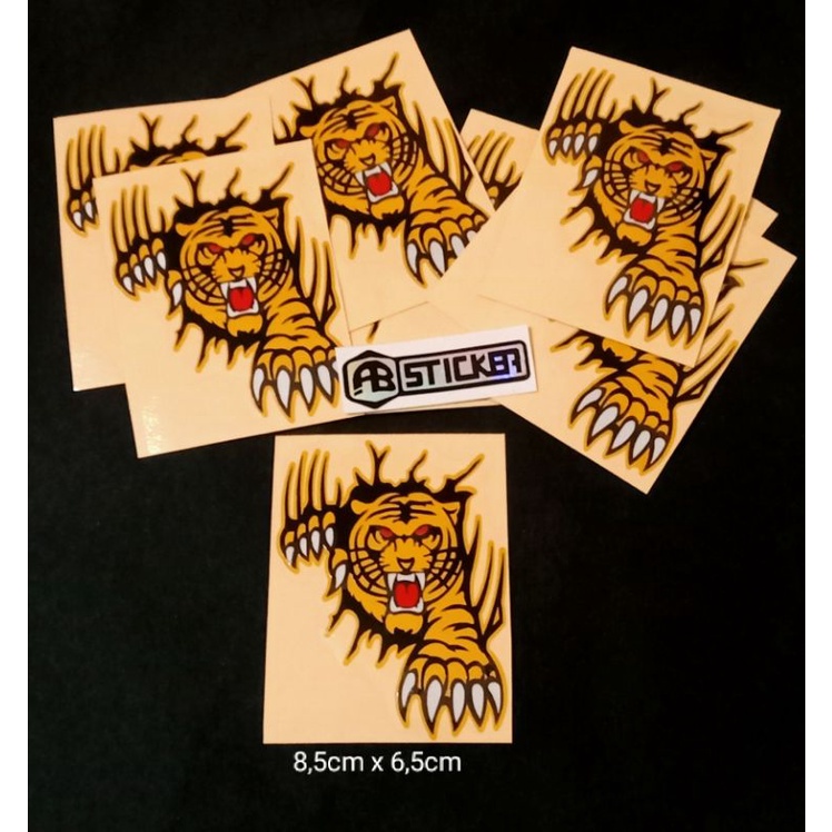 STICKER HARIMAU STICKER MACAN CUTTING STICKER MOTOR