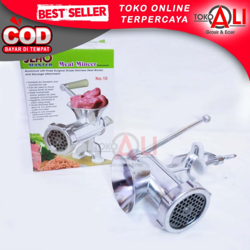 Gilingan Daging Multifungsi /gilingan daging Besi No 10 JEHO