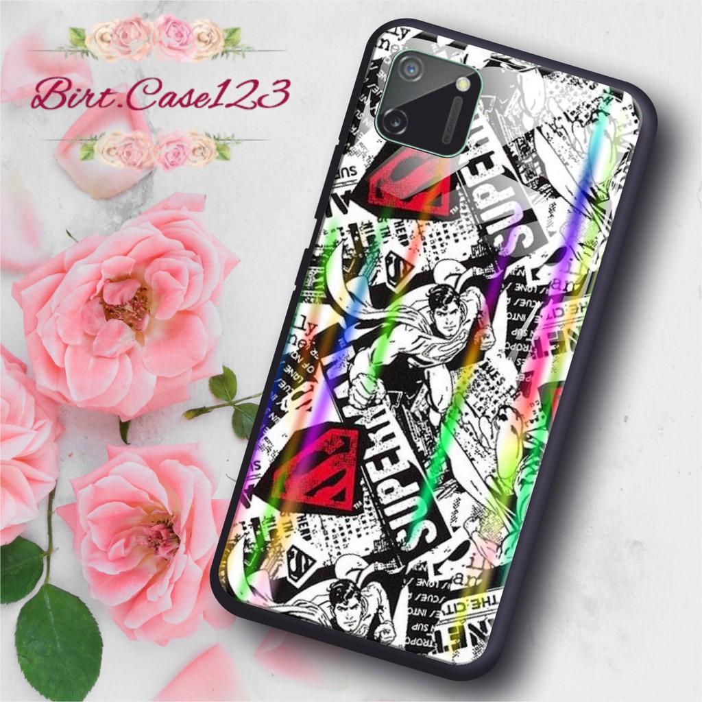 BC Case Gambar SUPERMAN back case glass aurora iphone 5g 6g 6g+ 7g 7g+ 8g 8g+ x xr xs max 11 5,8 6,1