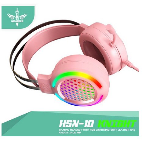 Headset gaming nyk nemesis knight Hs-n10 rgb / nyk hs n10 / nyk hs-n10 knight / nyk knight hsn-10