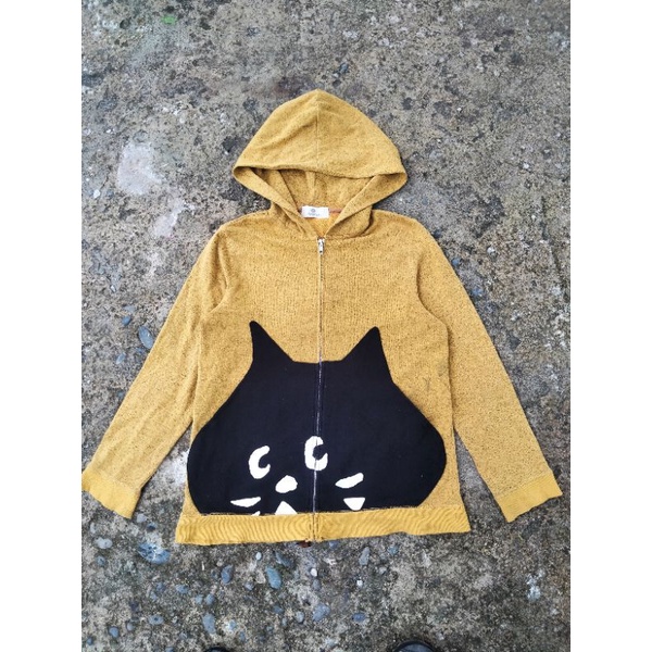 zip hoodie ne-net issey miyake pocket cat