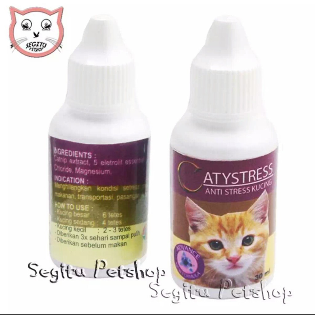 Obat vittamin Kucing Antistress merek Catystress