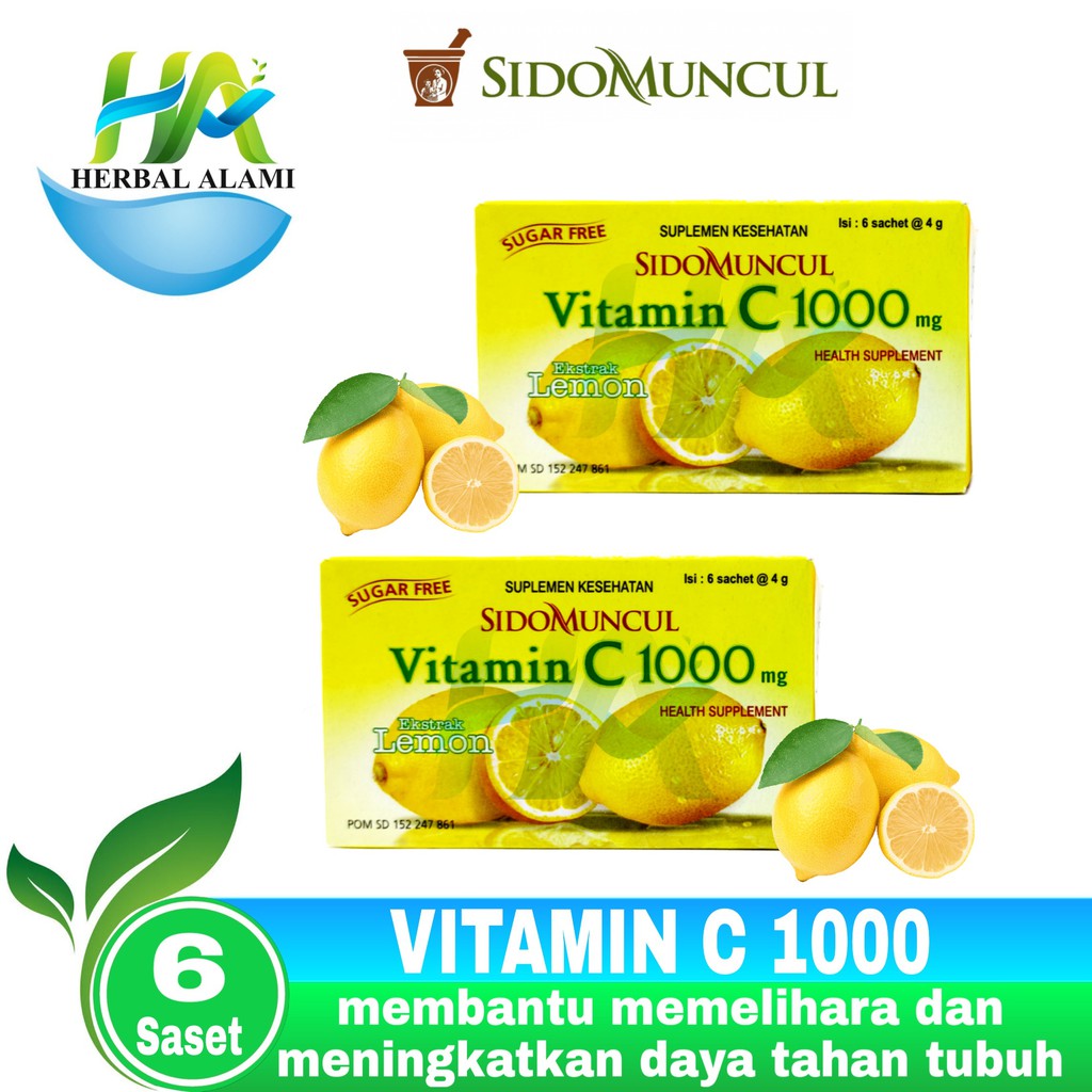 Vitamin C 1000mg Sidomuncul Shopee Indonesia