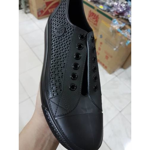 Sepatu ApStar AP Star By Ap Boots Karet PVC Karet Full Black Hitam