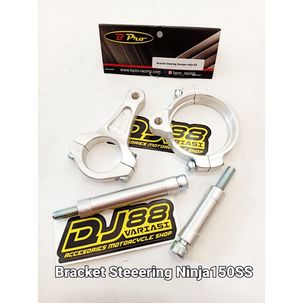 Bracket stabilizer stang bpro ninja 150 r / rr breket steering damper ninja 150 ss