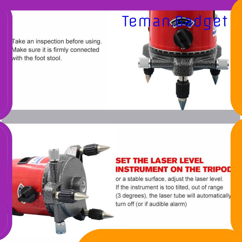 TG-DE233 LAIRUI Self Leveling Laser 5 Line 6 Point - T5