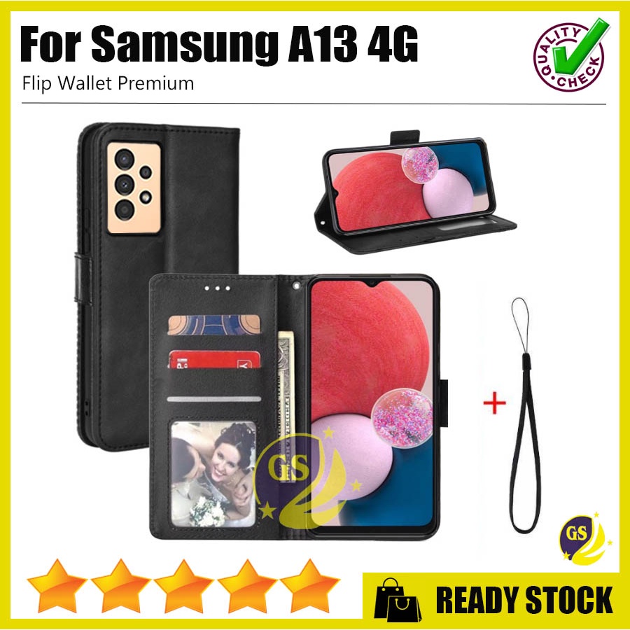 SAMSUNG A24 A54 5G A34 5G A14 5G A04 A04e A04S 2022 A13 4G / Samsung A03 A23 4G A33 A53 A73 5G Case Flip Cover Case Leather Wallet Sarung Buku Case Kulit Casing