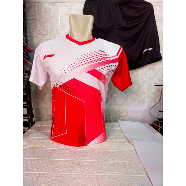 BAJU BADMINTON DEWASA L157P/SETELAN BADMINTON JERSEY BULUTANGKIS