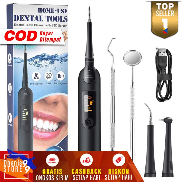 Hailicare Pembersih Gigi Elektrik Dental Tartar Remover With LCD Alat Bersih Karang Gigi