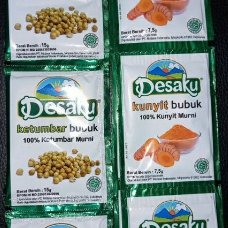 Desaku Kunyit dan ketumbar bubuk renceng @12 pcs