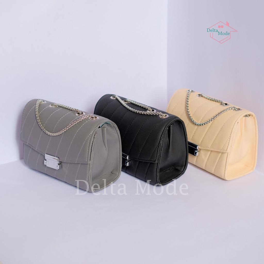 Tas selempang wanita/Tas bahu - Deltamode - AMORA SLOT SILVER 2