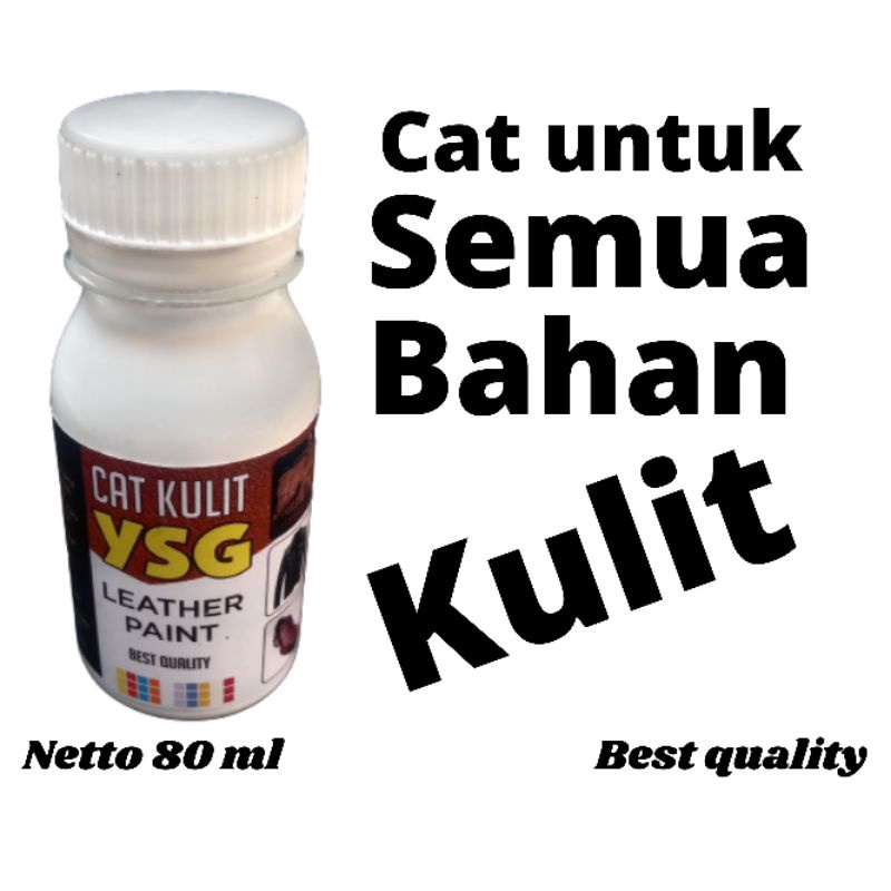 cat jaket kulit warna putih isi 80 ml.cat sepatu kulit,cat tas kulit,cat jok mobil kulit DLL