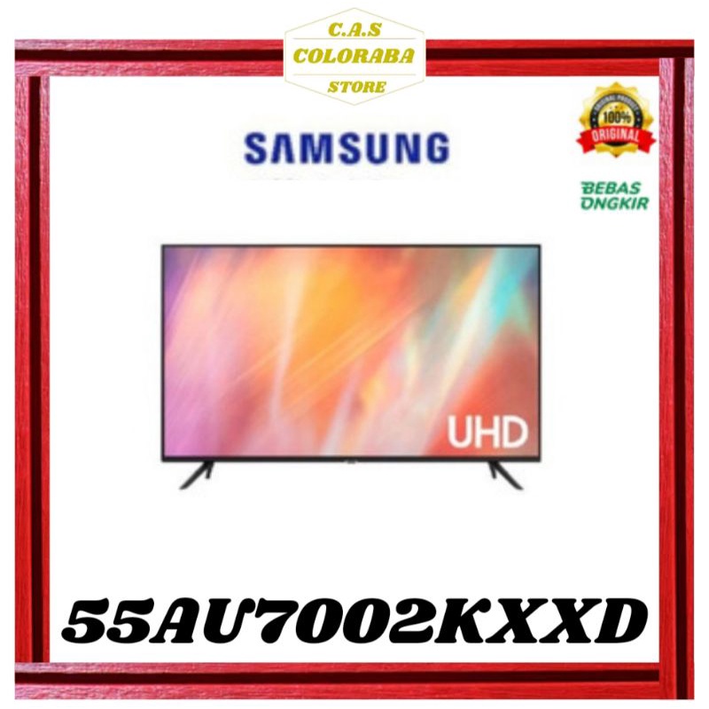 SAMSUNG LED TV 55 INCH UA55AU7002 SMART TV 4K SAMSUNG 55AU7002 AU7002 55AU TV SAMSUNG 55 INCH