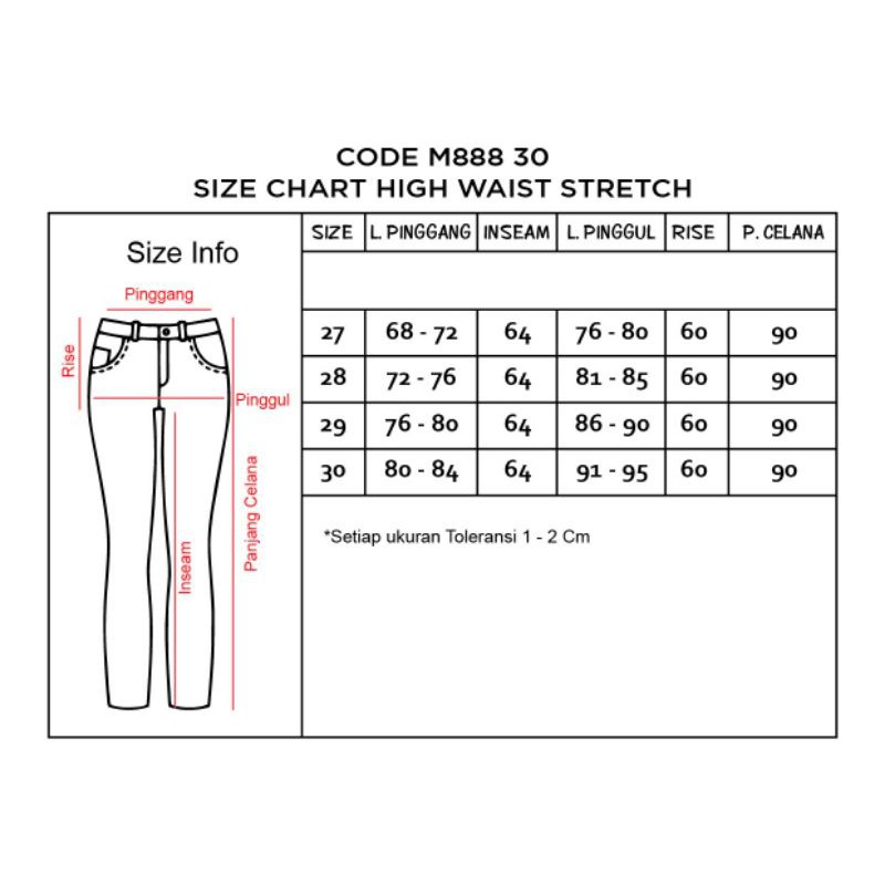 30 is what size in jeans