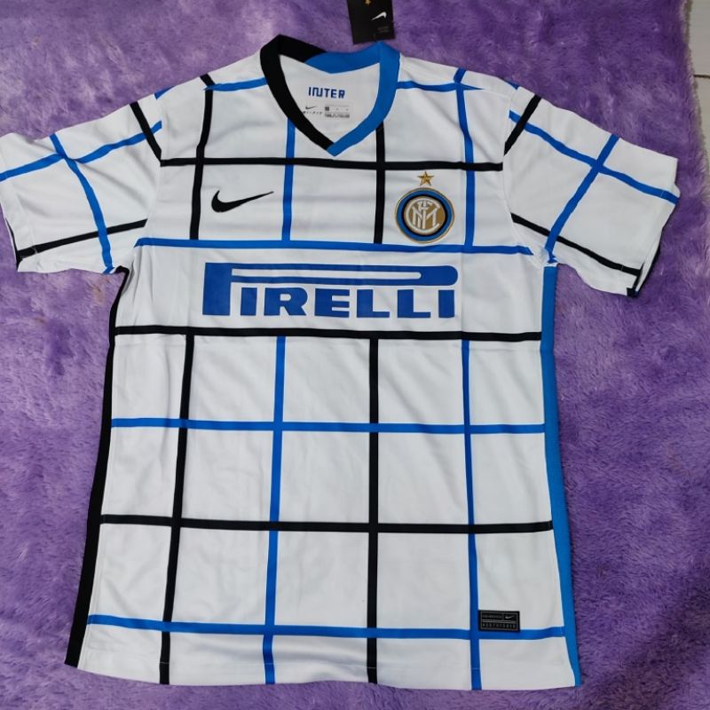 Jersey Bola Retro Inter Milan Away Putih 2020/2021 Grade ORI GO