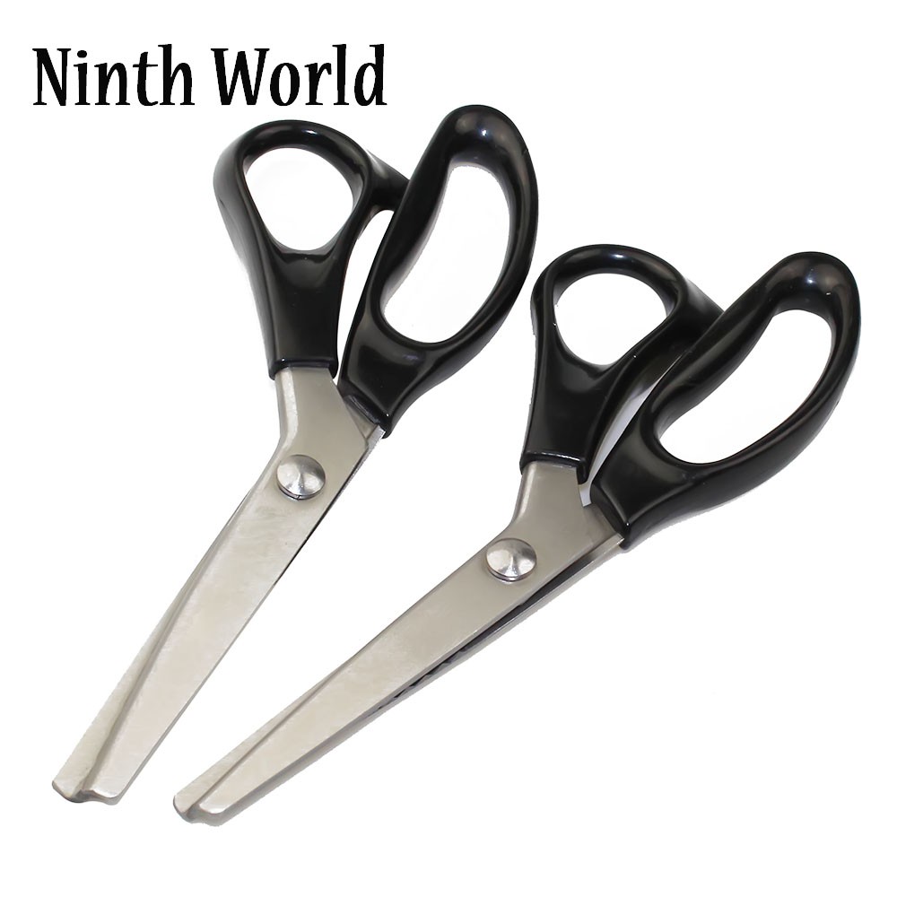 

Serrated Scalloped Shears 23cm Stainless Steel Handled Professional Dressmaking Sewing Scissors