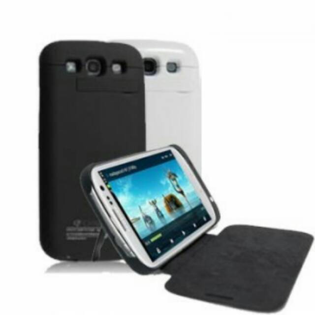 Powerbank Powercase Power Bank Case Casing Cover Smart Battery JLW Flip Cover 3200mAh For Samsung S3/I9300