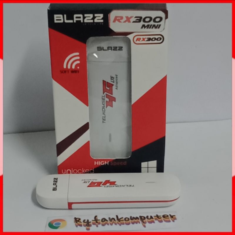 ACM 689 Paket Router TP-Link MR3020 dan modem USB 4G LTE BLAZZ RX300 Unlock Siap Pakai