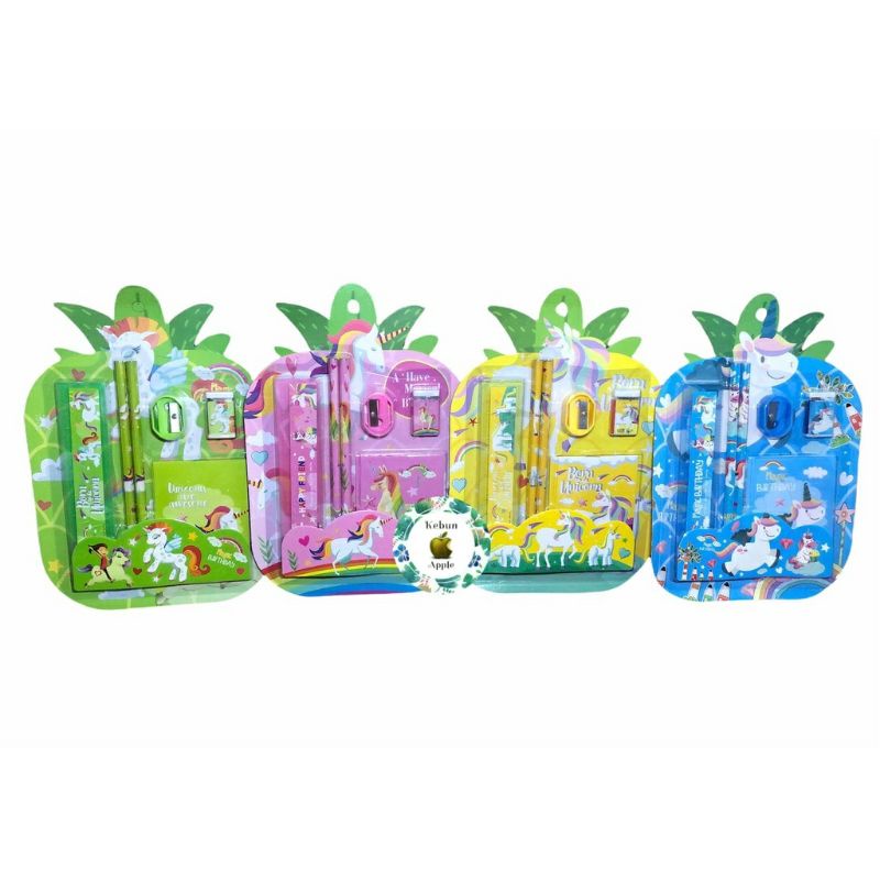 

[AJS] Set Alat Tulis 6in1/Set Stationery Alat Tulis Bentuk Nanas