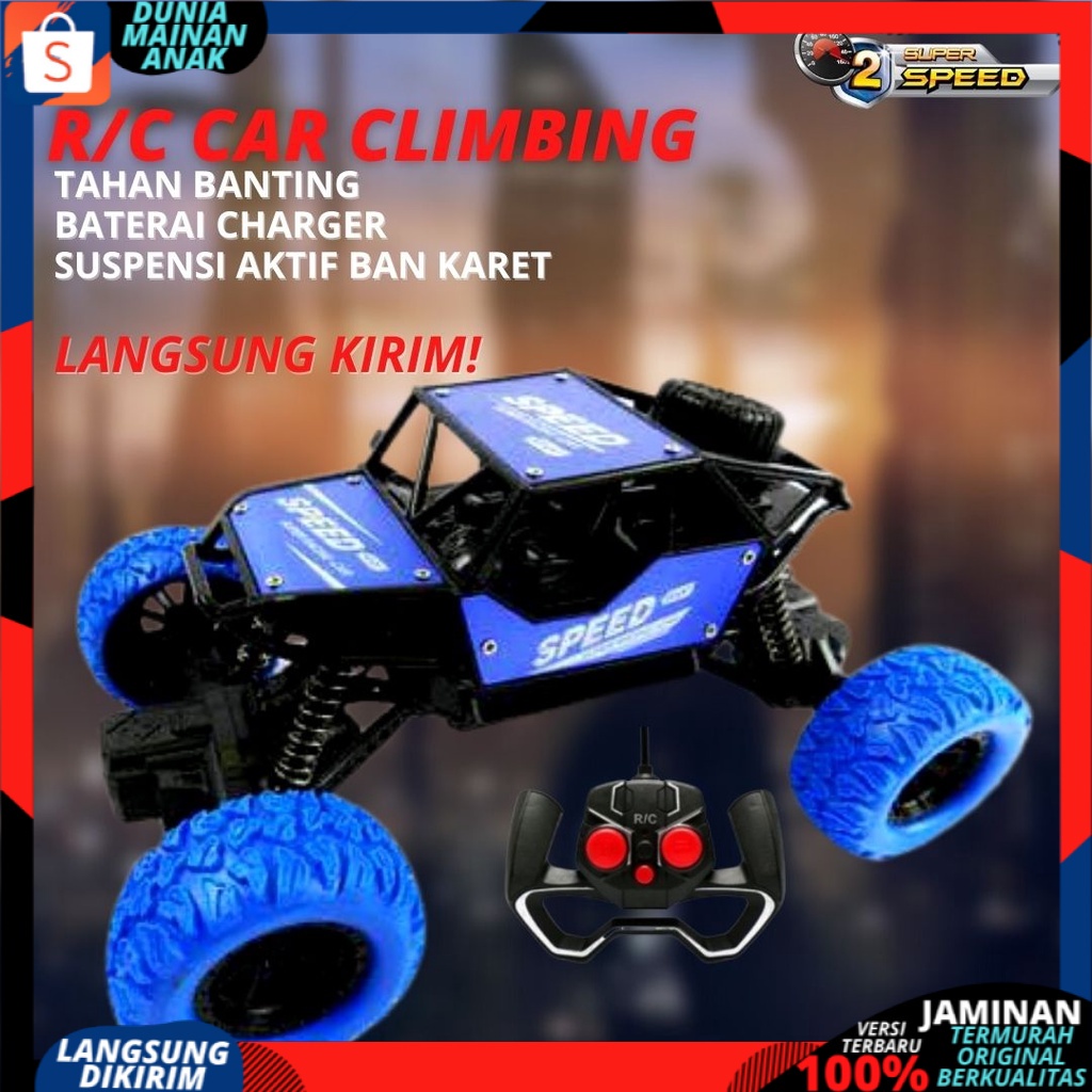 MAINAN MOBIL RC BATMAN JEEP DIECAST OFF ROAD ALLOY METAL CLIMBING KING MONSTER