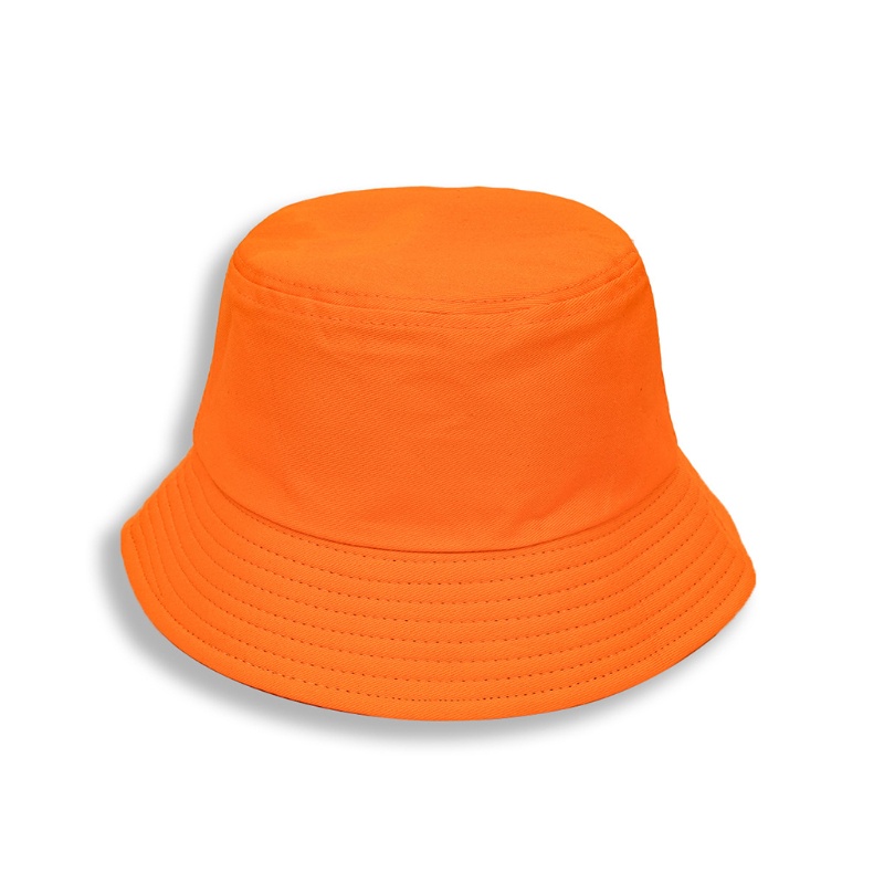 Topi Bucket Model Lebar Motif Kartun Labu Halloween Ukuran 56-58cm Untuk Travel