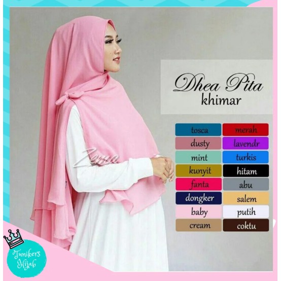 Jilbab Hijab Dhea Pita Khimar - Grosir Jilbab Instan Syari Murah