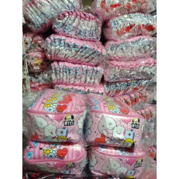 -BTS- Waistbag 3in1dan 2in1 tas SLempang anak perempuan gratis jam Laser