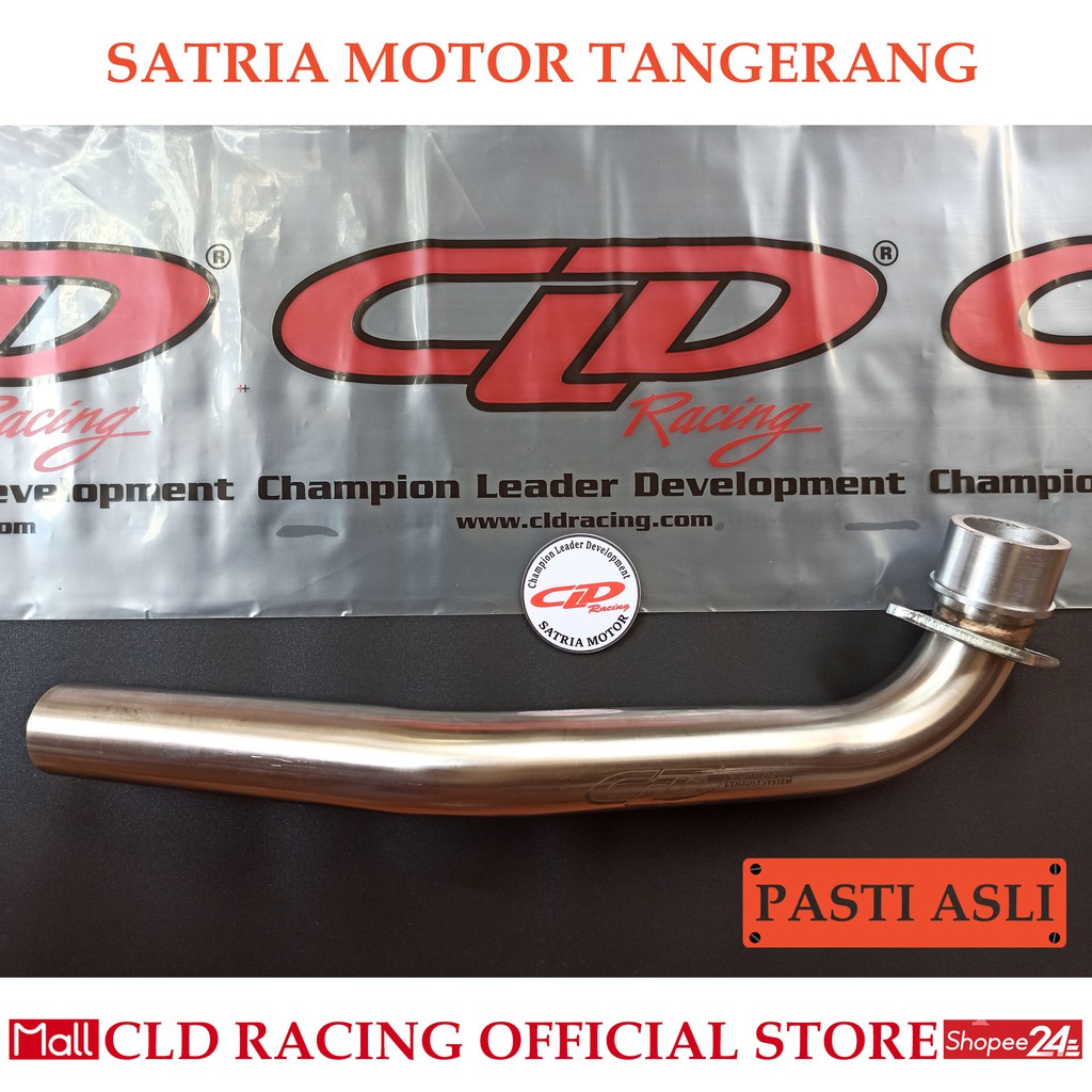 LEHER BATANG PIPA P1 KNALPOT F1ZR CLD RACING ORIGINAL