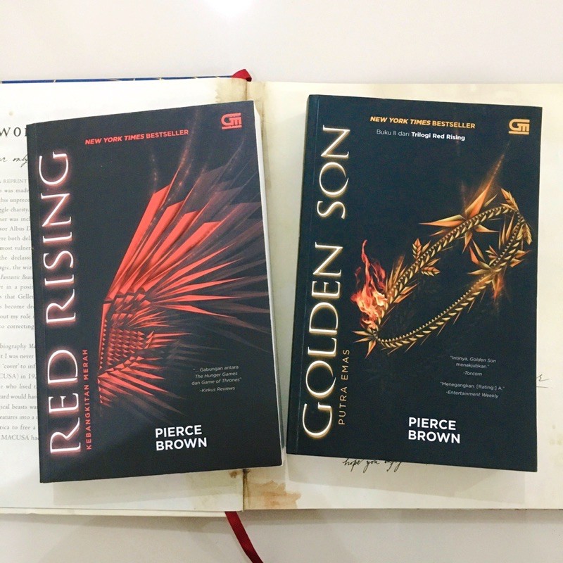🇮🇩 red rising & golden son by Pierce brown book buku novel