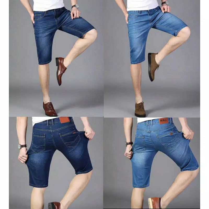 Celana Pendek Jeans Pria Model Pensil Pria 27 - 38