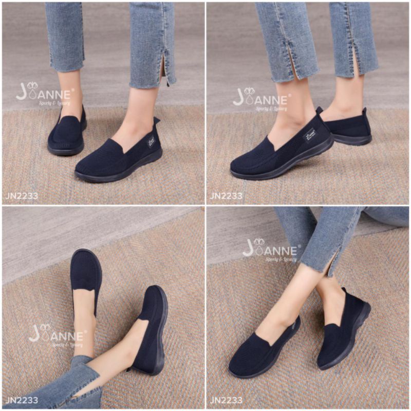 JOANNE Flyknit Flat Shoes Import JN2233 [ORIGINAL BRAND]