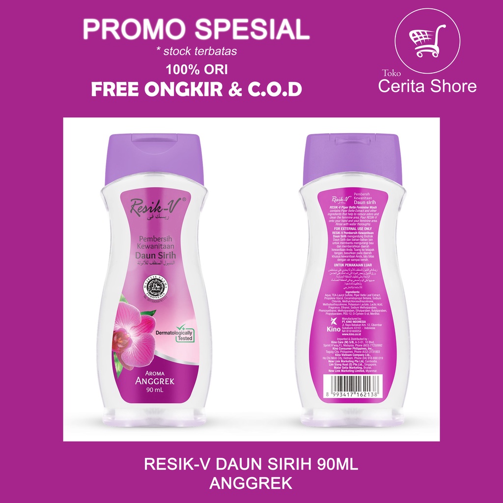 RESIK-V DAUN SIRIH 90ML/ RESIK V ANGGREK/ RESIK V/ RESIK DAUN SIRIH