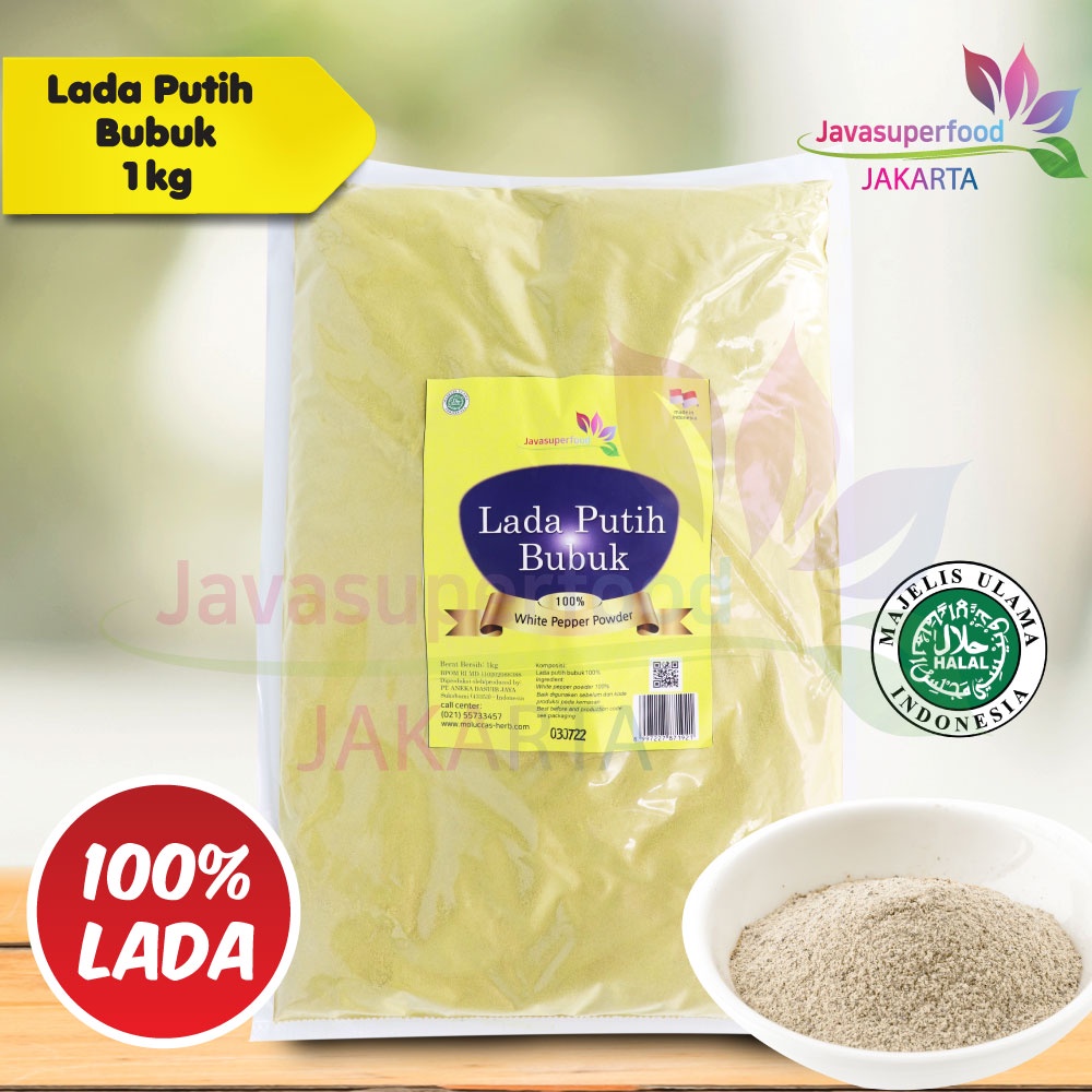 LADA PUTIH BUBUK / WHITE PEPPER POWDER 1 KG