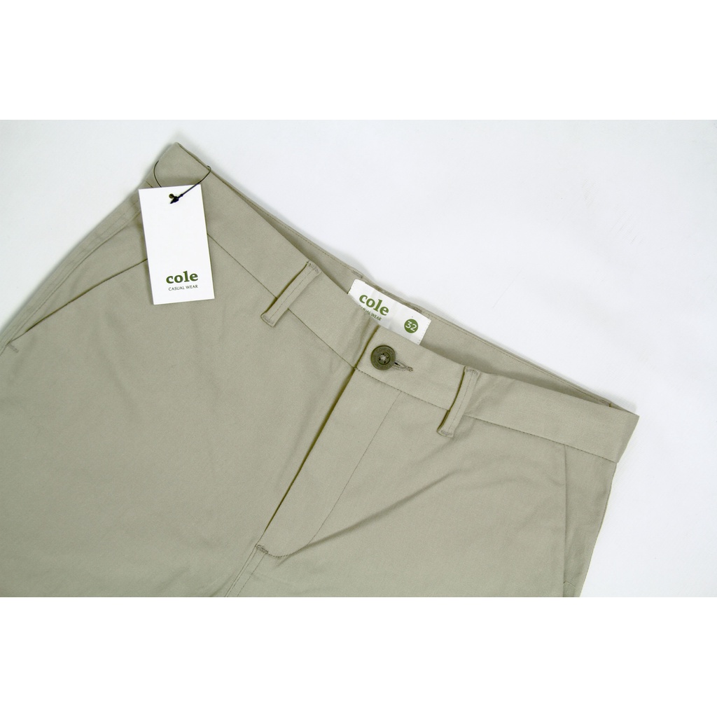 Celana Chino COLE Beige Slimfit Bahan Stretch 05 Original Premium Cotton | Celana Chino Pria | Bahan Melar