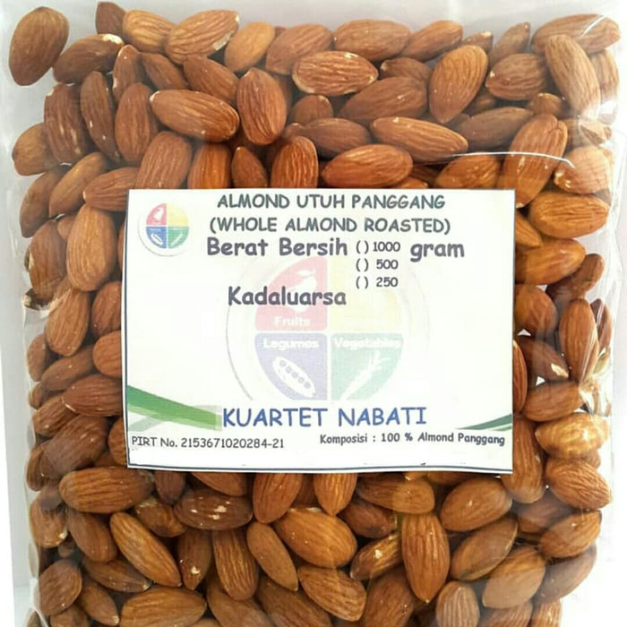 

roasted almond/ kacang almond panggang kupas tanpa cangkang 1 kg