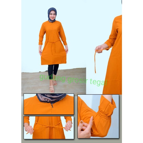 tunik sleting busui polos wanita