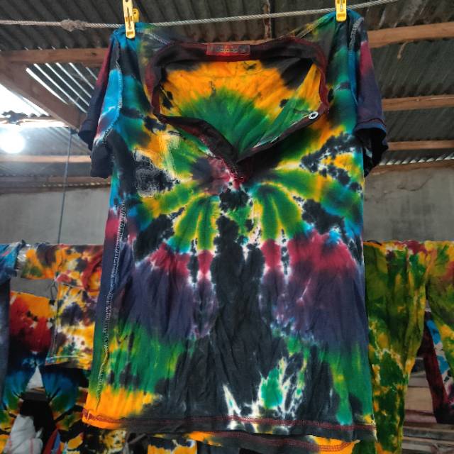 Hasil tie dye pewarna remasol, open sale soon