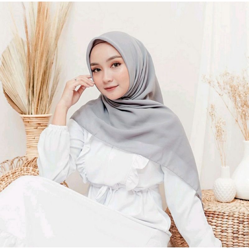MY JUMSHI) " SILVER "JILBAB SEGIEMPAT BELLA SQUARE PREMIUM // JILBAB BELLA SQUARE PREMIUM// JILBAB S