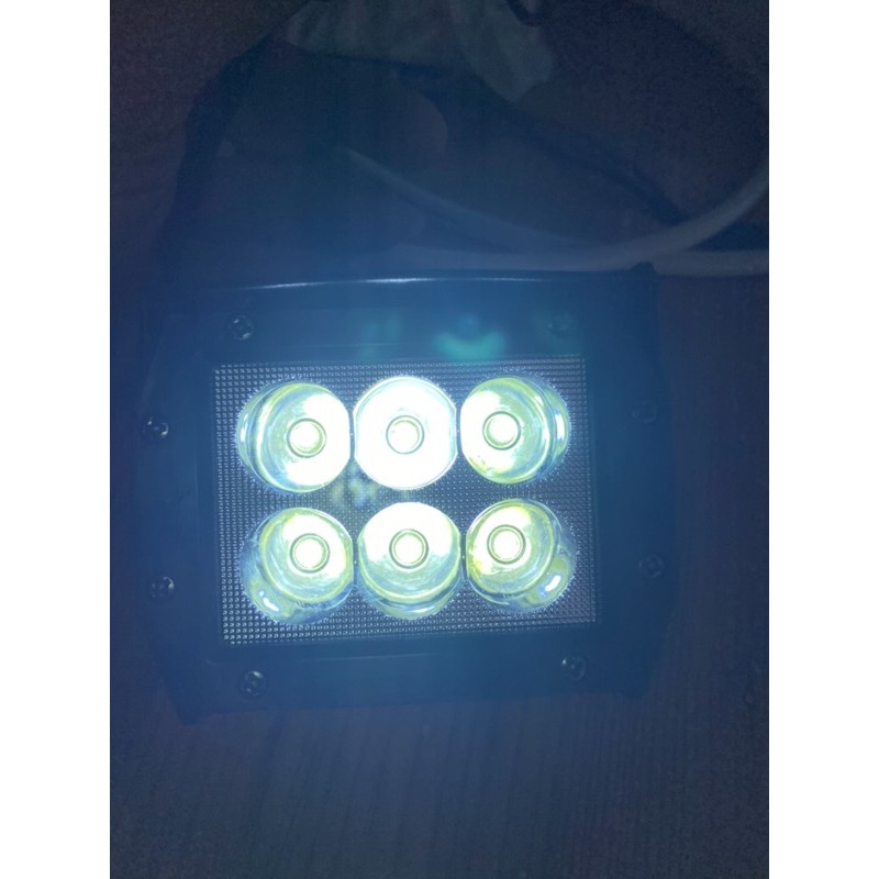 Lampu Tembak HJG 6 Led 2 Mode 12 - 24 Volt Nyala Terang