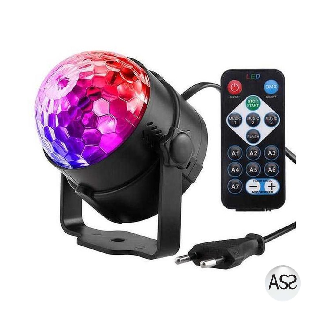 ASS Shop - AGM Proyektor LED Lampu Disco + Remote Control EU Plug - CY-LV-RG