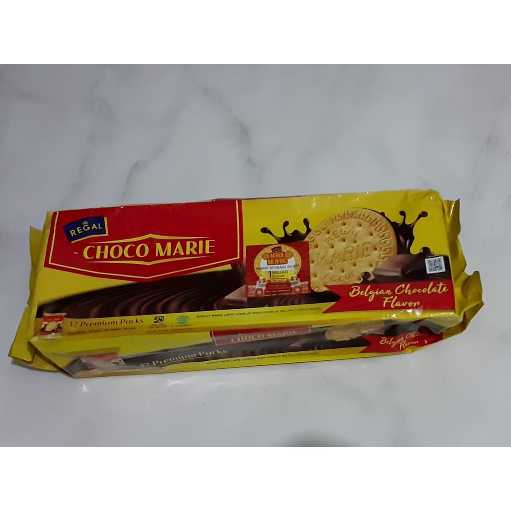 

BISKUIT REGAL CHOCO MARIE BELGIAN CHOCOLATE FLAVOR 12'S - 96GR