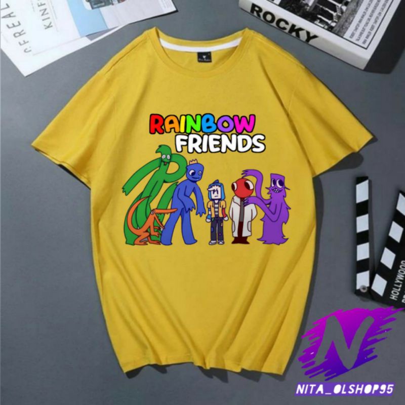 rainbow friends game Roblox kaos anak rainbow friends terbaru premium baju kaos atasan anak