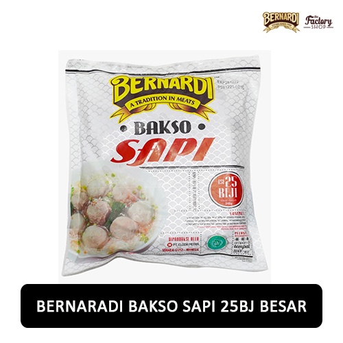 

[READY STOCK] Bernardi Bakso Sapi 25bj Besar