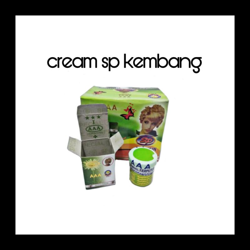 [ lusinan ] CREAM SP HIJAU AAA KEMBANG ORIGINAL CREAM WAJAH / SP KEMBANG AAA