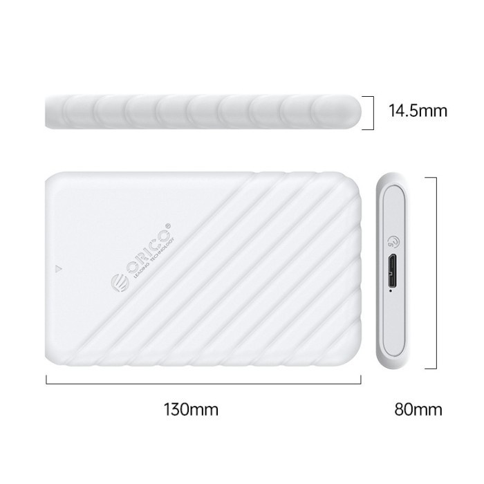 Casing HDD ORICO 25PW1-U3 2.5 inch USB 3.0 Hard Drive Enclosure
