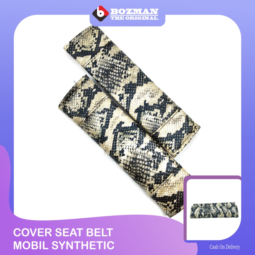 Cover Seat Belt Bahan Kulit Premium (Syntehtic Leather)