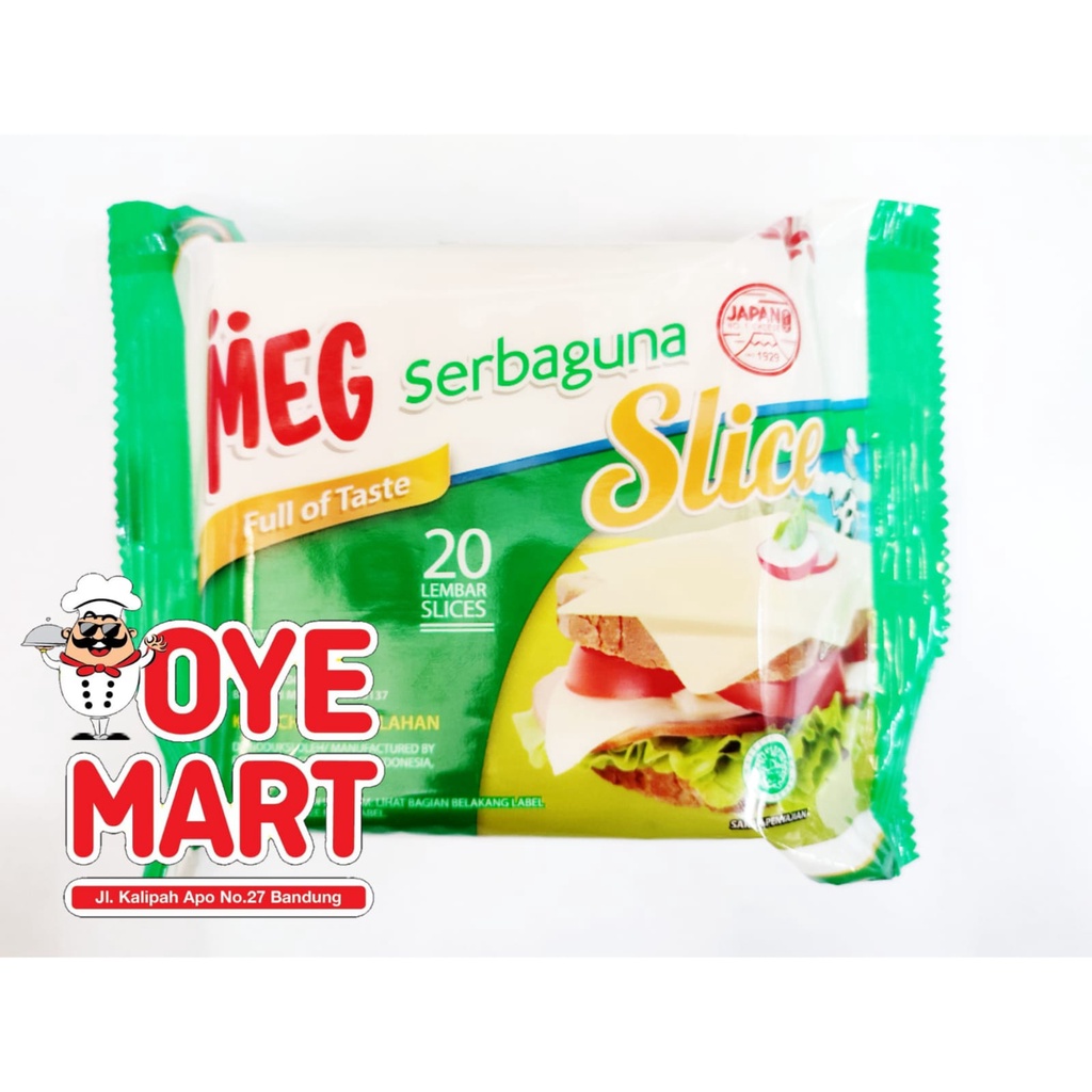MEG KEJU SERBAGUNA SLICE 300GR ISI 20 LEMBAR/KEJU SLICE