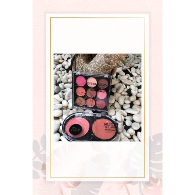 KISS BEAUTY BLUSH ON+EYESHADOW/KISS BEAUTY MAKEUP SET