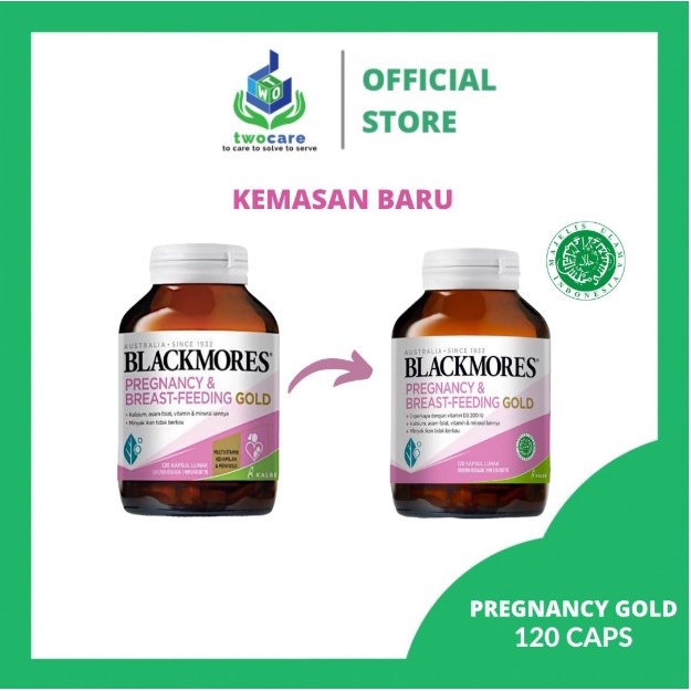 BLACKMORES PREGNANCY AND BREASTFEEDING GOLD BPOM KALBE - 120 kapsul